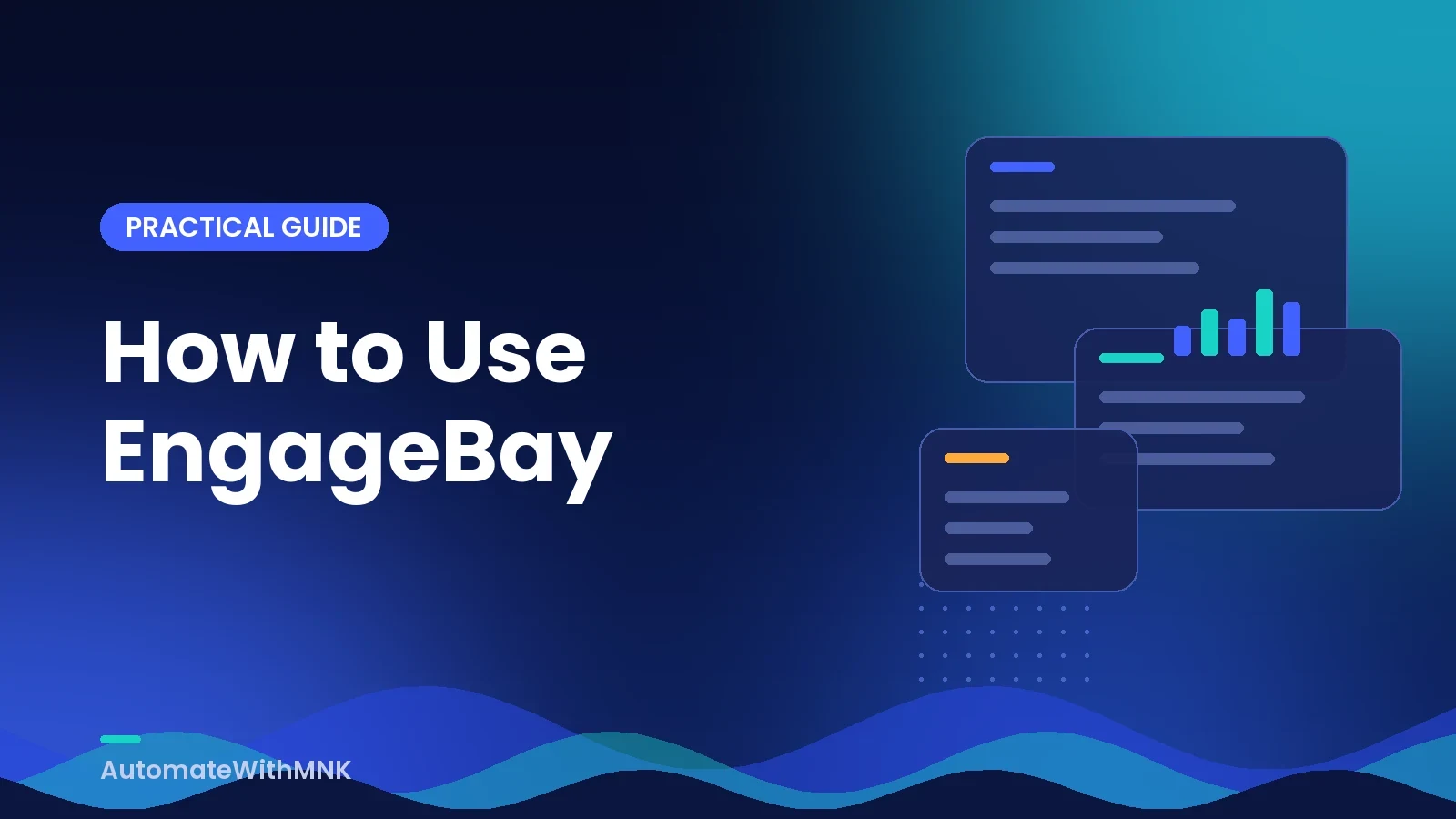 Illustration for the article: How to Use EngageBay to Automate Your Business